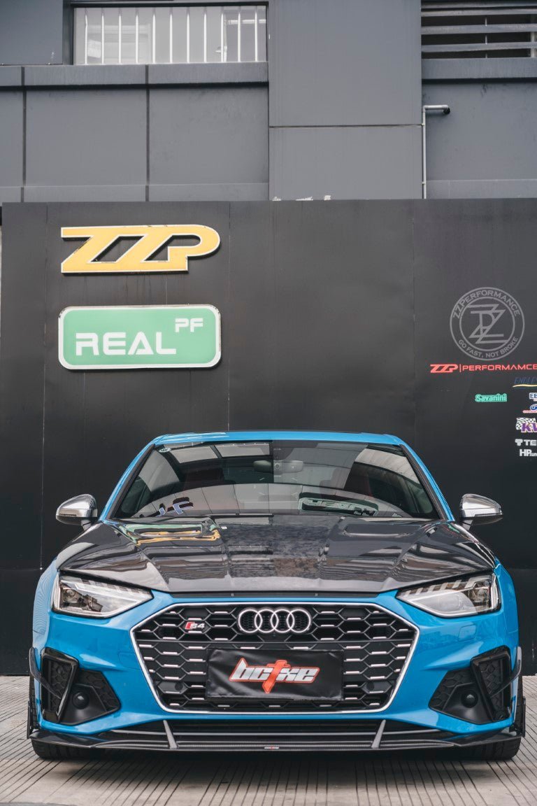 BCTXE - AUDI A4 S LINE / S4 B9.5 CARBON FIBRE FRONT BUMPER CANARDS