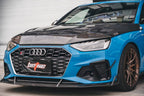 BCTXE - AUDI A4 S LINE / S4 B9.5 CARBON FIBRE FRONT BUMPER CANARDS