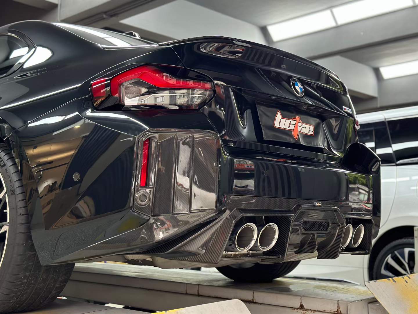 BCTXE - BMW M2 G87 DRY CARBON FIBRE REAR BUMPER TRIM