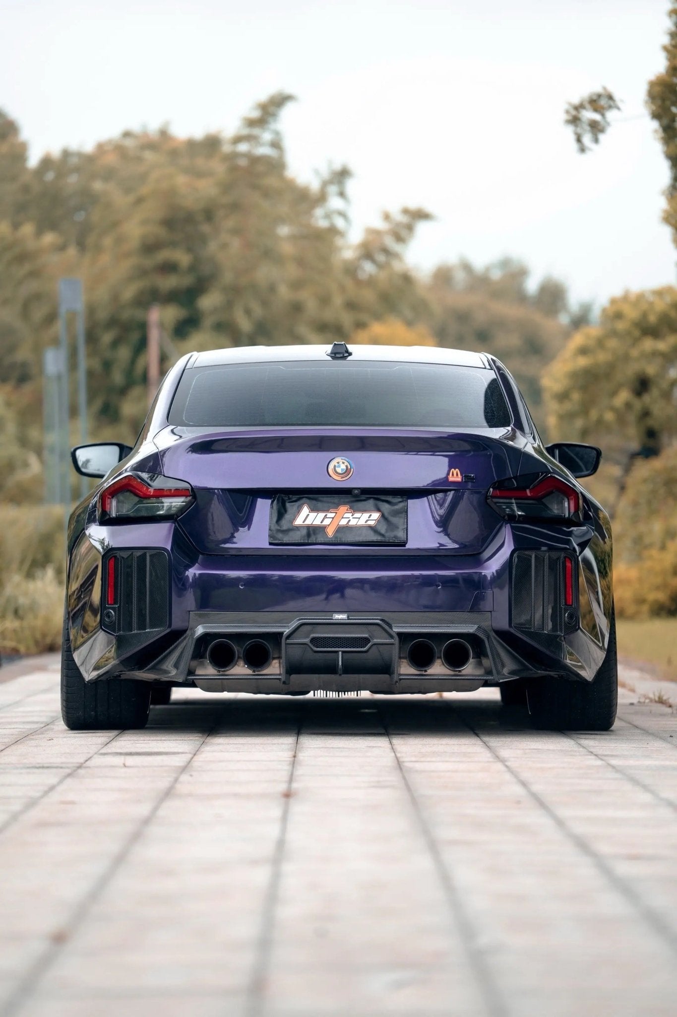 BCTXE - BMW M2 G87 DRY CARBON FIBRE REAR DIFFUSER