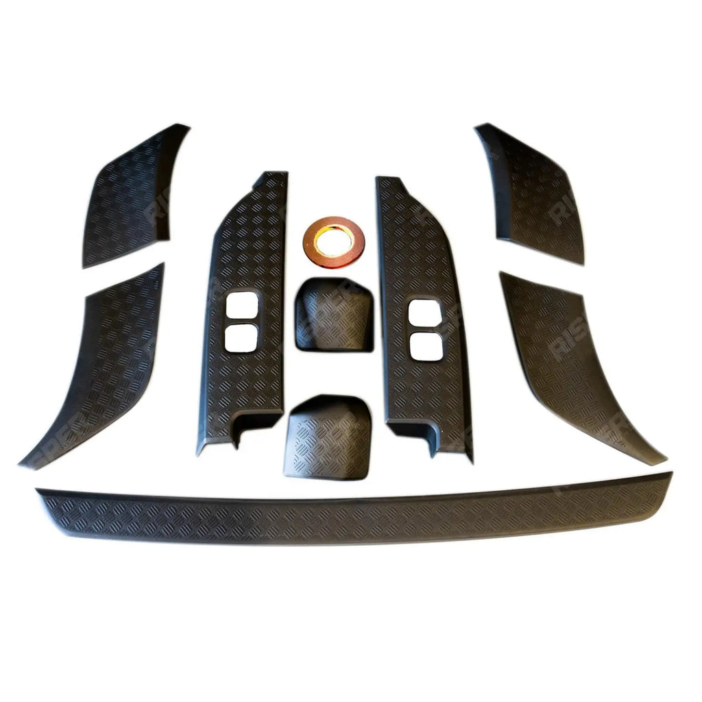 Black Anti Scratch Protective Trim Set For Land Rover Defender L663 2020 On