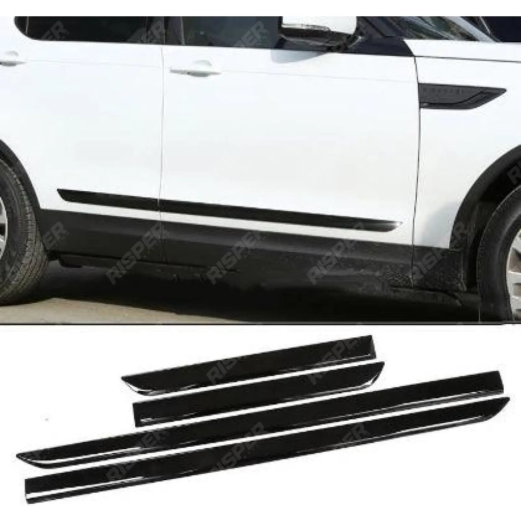Black Dynamic Door Mouldings Side Trim For Land Rover Discovery 5 2017-2019