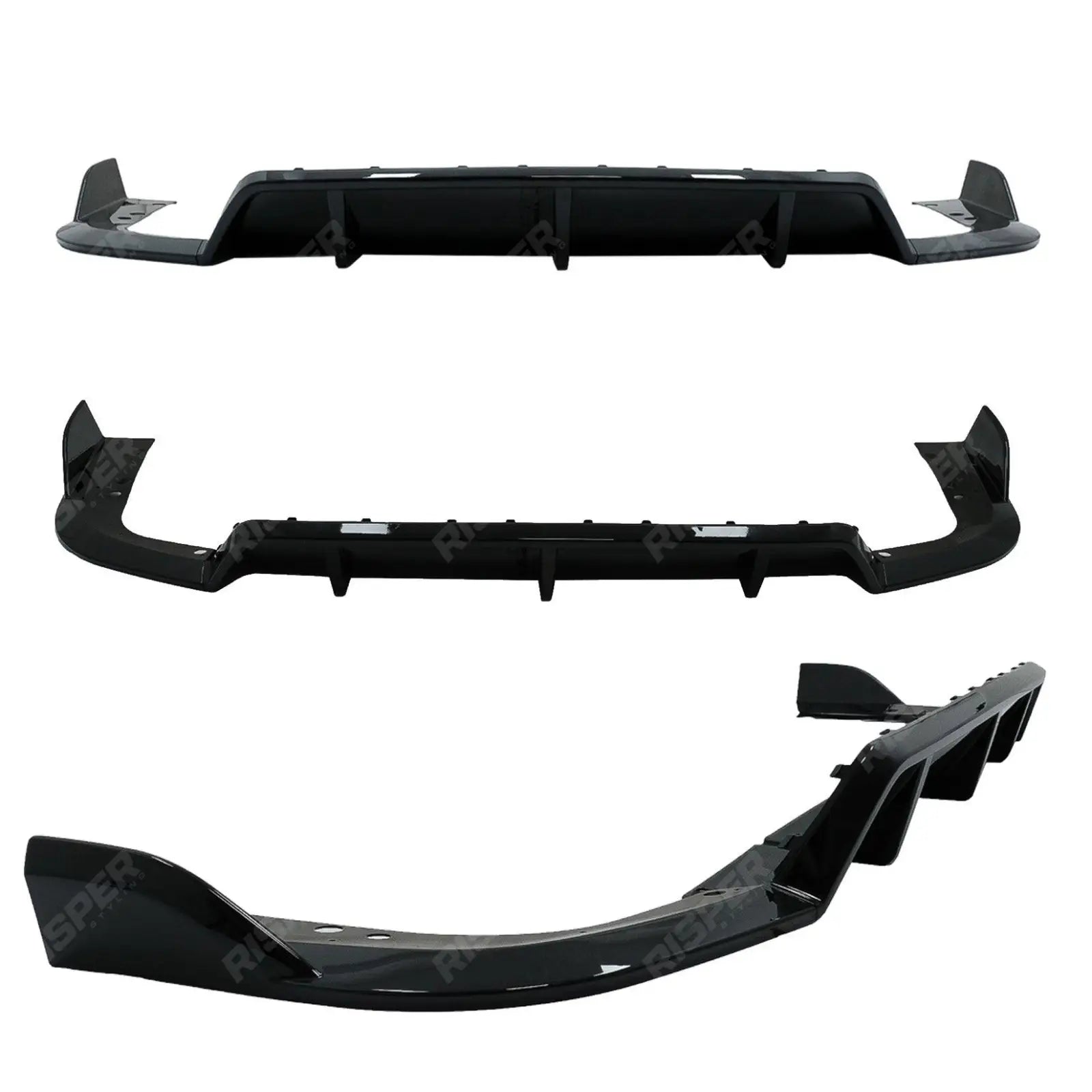 Black Knight Aero Kit Full With Grill & Mirror Caps For Bmw X5 G05 M Sport 2018-2022