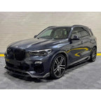 Black Knight Front Splitter in Carbon Look For BMW X5 G05 M Sport 2018-2022