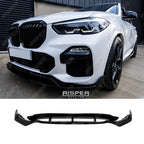 Black Knight Front Splitter in Gloss Black For BMW X5 G05 M Sport 2018-2022