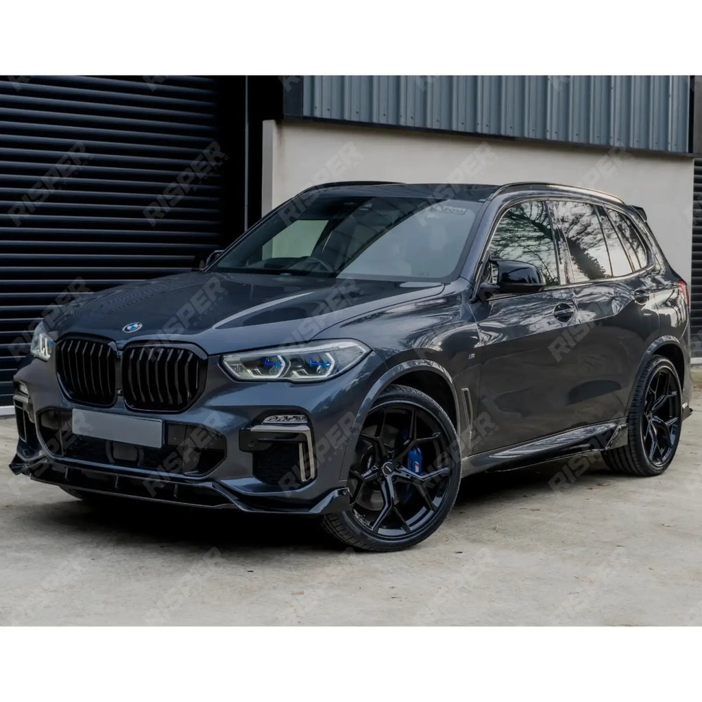 Black Knight Front Splitter in Gloss Black For BMW X5 G05 M Sport 2018-2022
