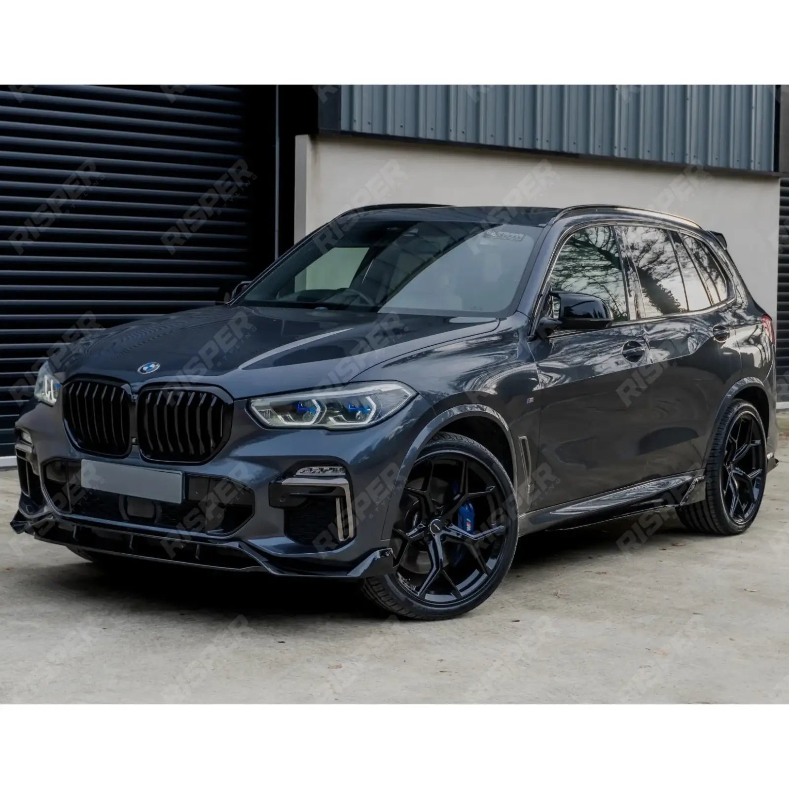 Black Knight Front Splitter in Gloss Black For BMW X5 G05 M Sport 2018-2022
