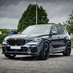 Black Knight Front Splitter in Gloss Black For BMW X5 G05 M Sport 2018-2022
