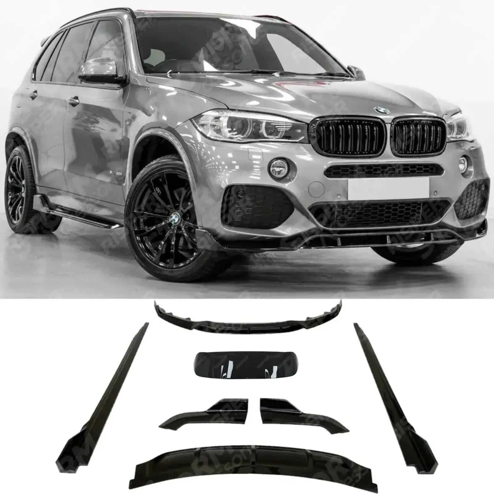 Black Knight Full Aero Kit in Gloss Black For BMW X5 F15 2013-2018 - M Sport -