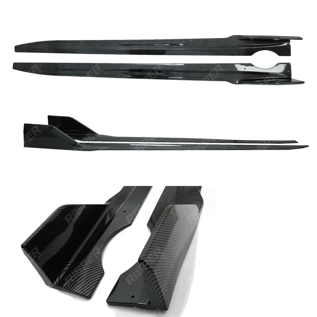 Black Knight Side Skirt Splitters in Carbon Look For BMW X5 G05 M Sport 2018+