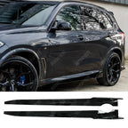Black Knight Side Skirt Splitters in Gloss Black For BMW X5 G05 M Sport 2018+