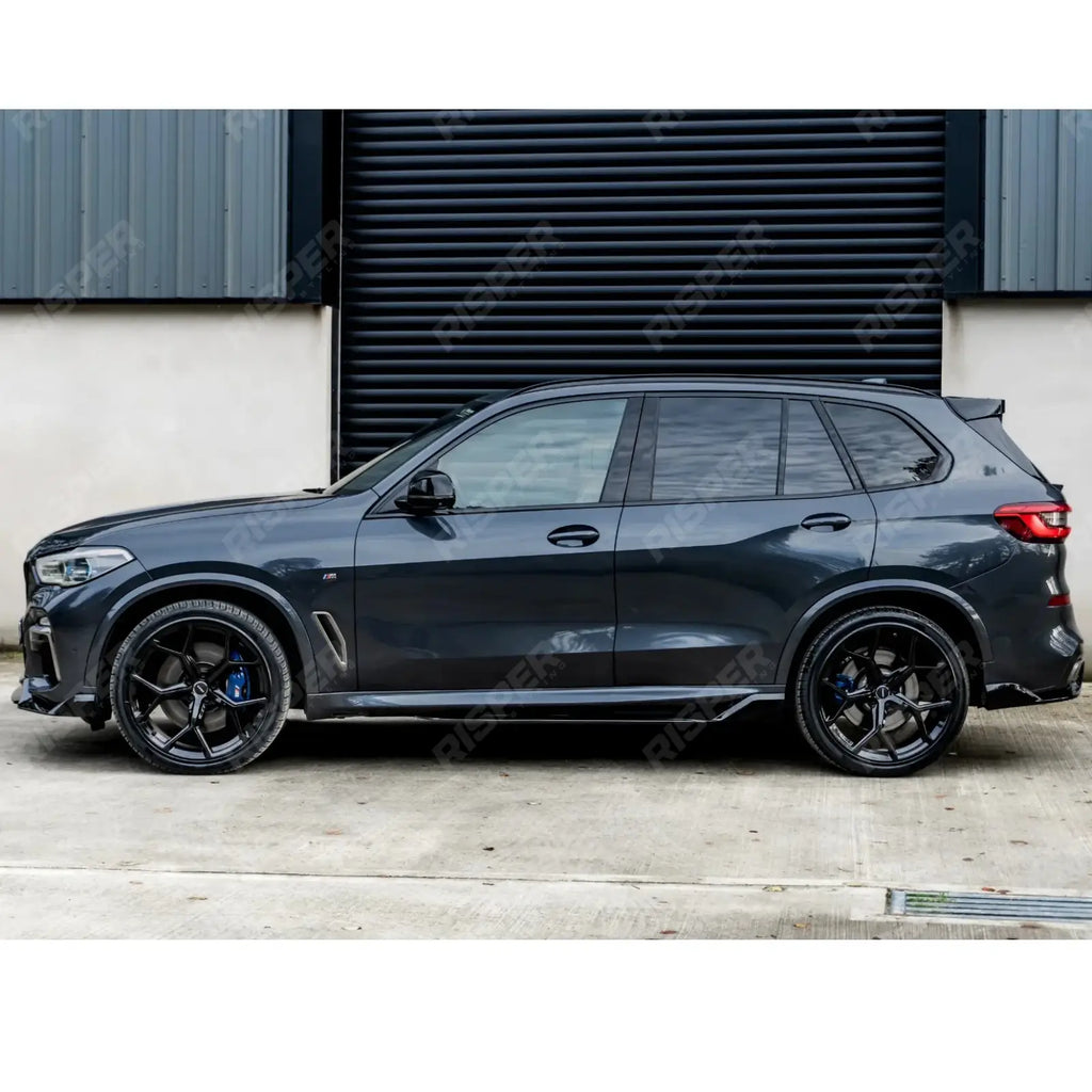 Black Knight Side Skirt Splitters in Gloss Black For BMW X5 G05 M Sport 2018+