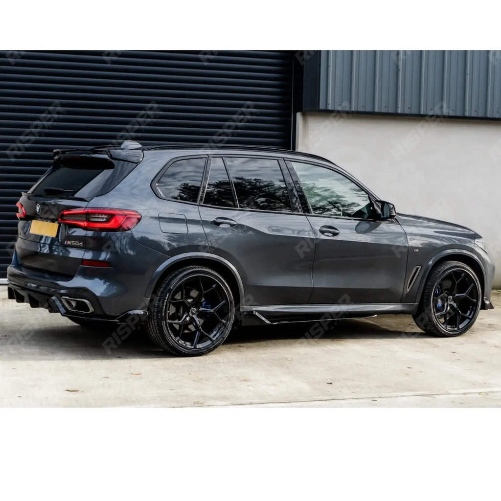 Black Knight Side Skirt Splitters in Gloss Black For BMW X5 G05 M Sport 2018+