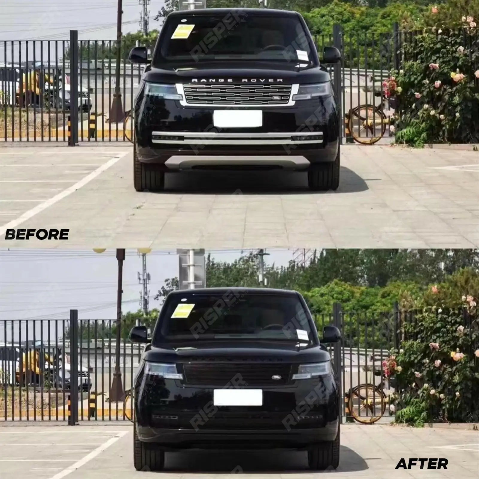 Black Trim Pack Grill Vents Bumper Trims For Range Rover Vogue 2023 On