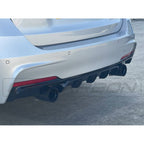 BMW 3 SERIES F30/F31 GLOSS BLACK DUAL EXHAUST DIFFUSER - V2