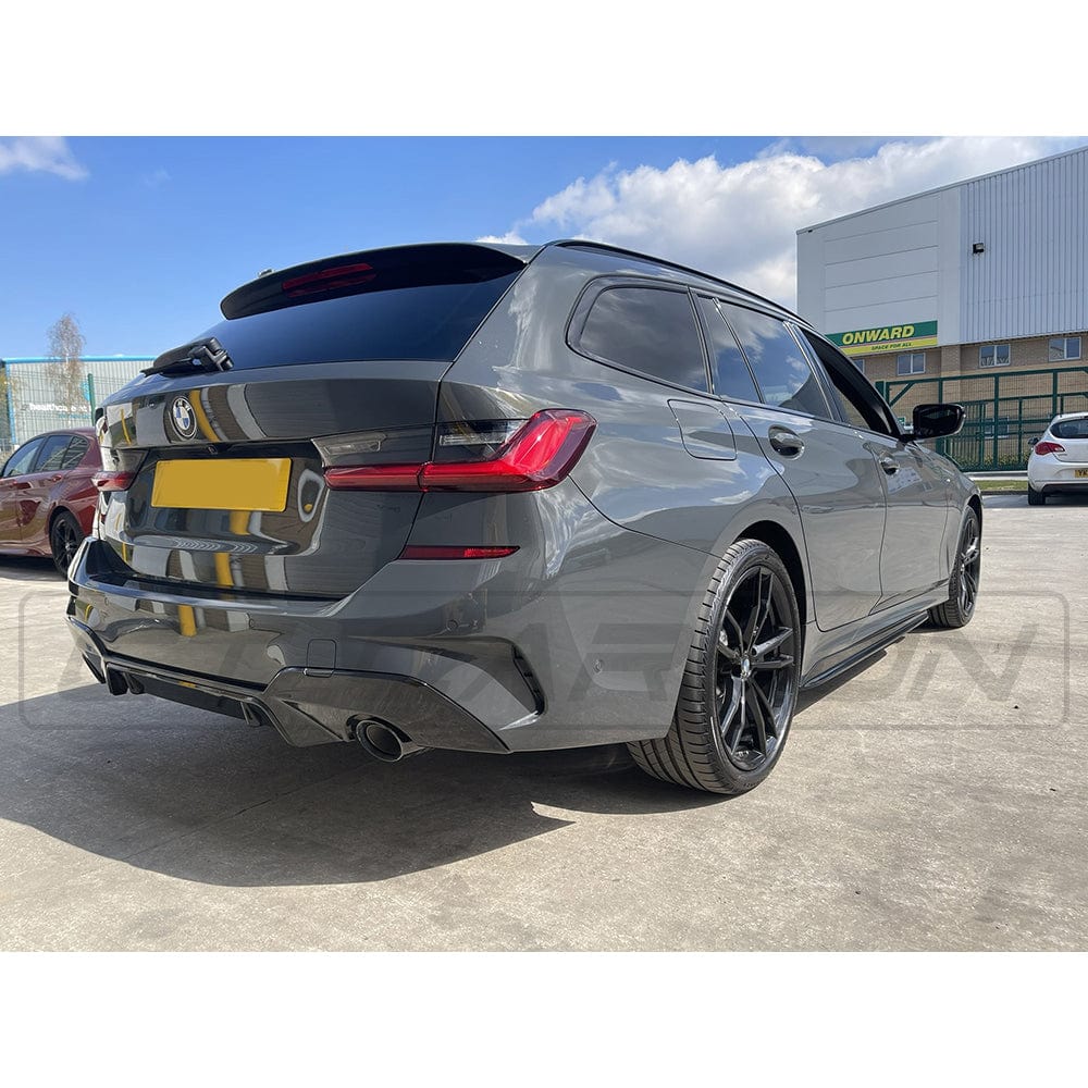 BMW G20/G21 3 SERIES 2019-2022 PRE LCI GLOSS BLACK ROUND EXHAUST DIFFUSER - MP STYLE