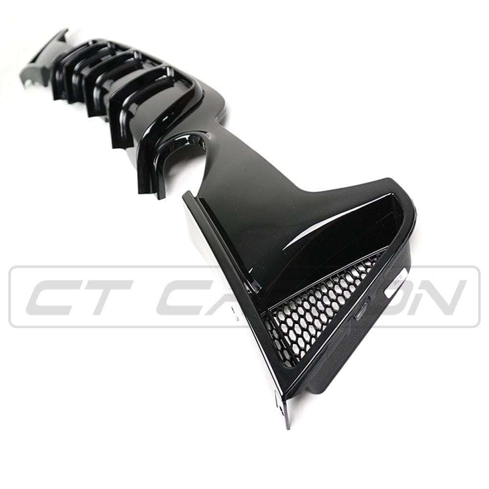 BMW 4 SERIES F32/F33/F36 GLOSS BLACK DUAL EXIT EXHAUST DIFFUSER