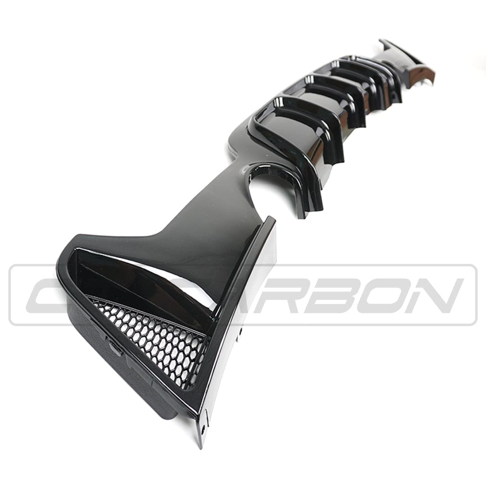 BMW 4 SERIES F32/F33/F36 GLOSS BLACK DUAL EXIT EXHAUST DIFFUSER