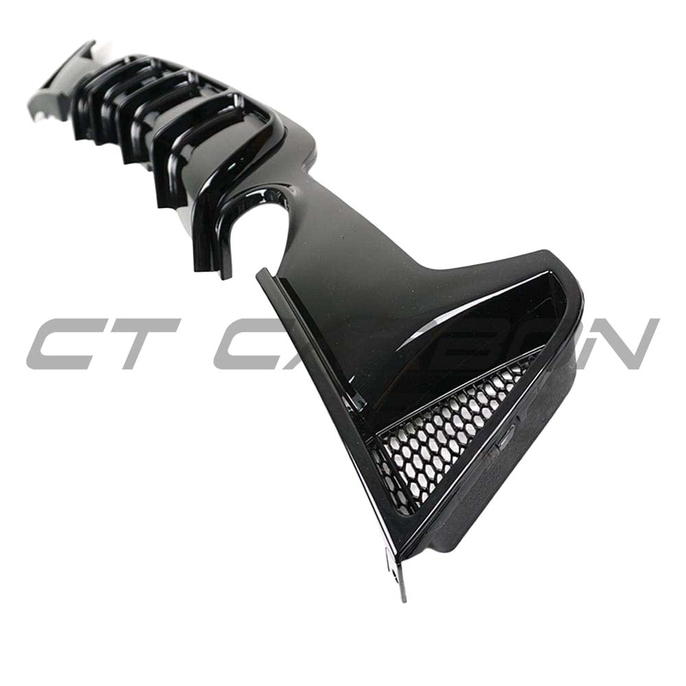 BMW 4 SERIES F32/F33/F36 GLOSS BLACK DUAL EXIT EXHAUST DIFFUSER - V2