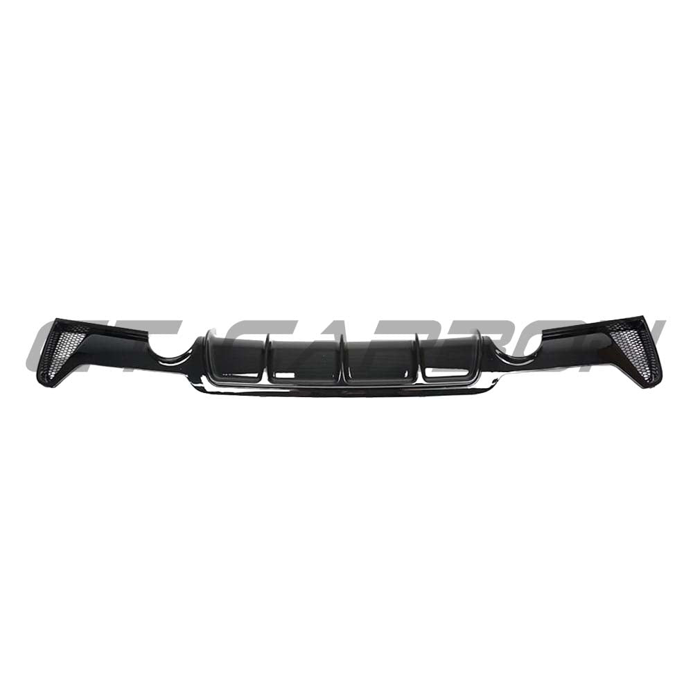 BMW 4 SERIES F32/F33/F36 GLOSS BLACK DUAL EXIT EXHAUST DIFFUSER - V2