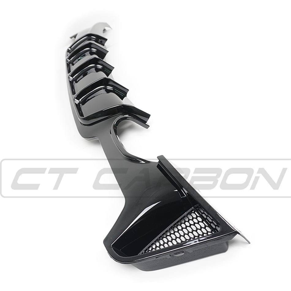 BMW 4 Series F32/F33/F36 GLOSS BLACK TWIN LEFT EXIT EXHAUST DIFFUSER - V2