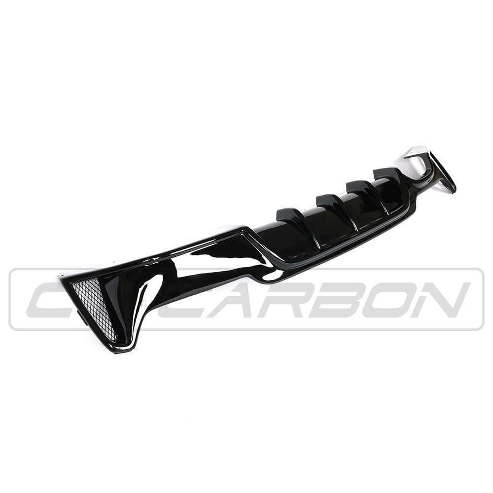 BMW 4 Series F32/F33/F36 GLOSS BLACK TWIN LEFT EXIT EXHAUST DIFFUSER - V2