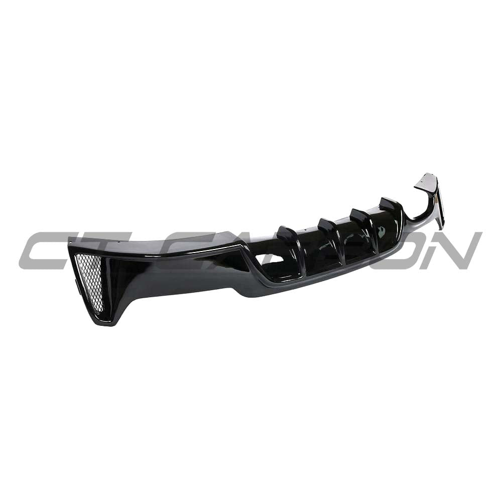 BMW 4 Series F32/F33/F36 GLOSS BLACK TWIN LEFT EXIT EXHAUST DIFFUSER - V2