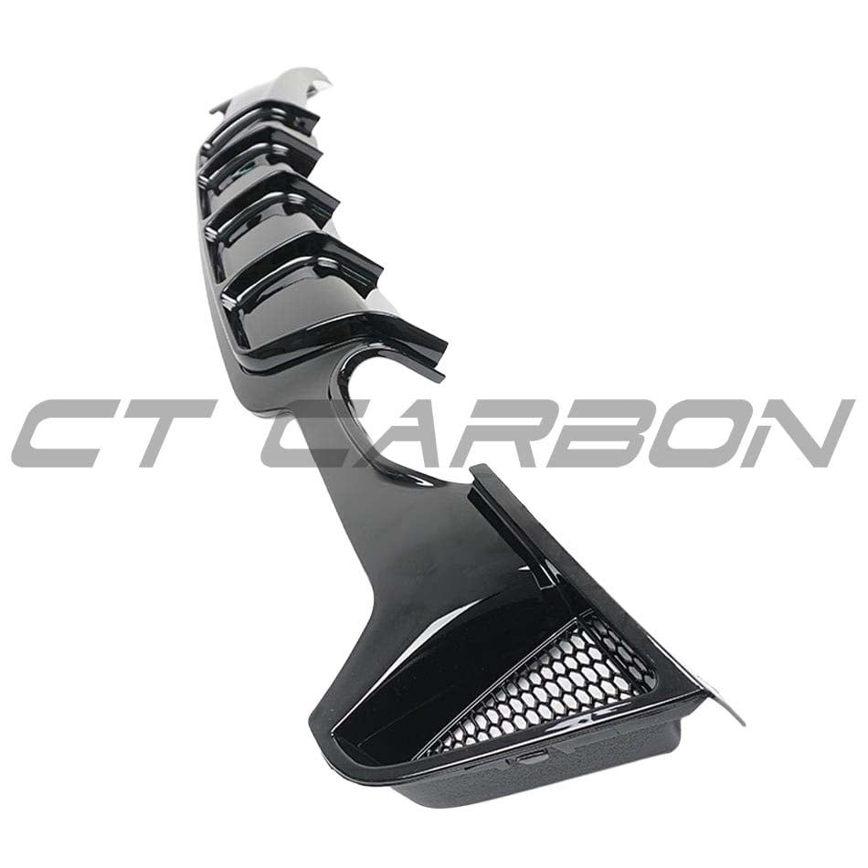 BMW 4 Series F32/F33/F36 GLOSS BLACK TWIN LEFT EXIT EXHAUST DIFFUSER - V2