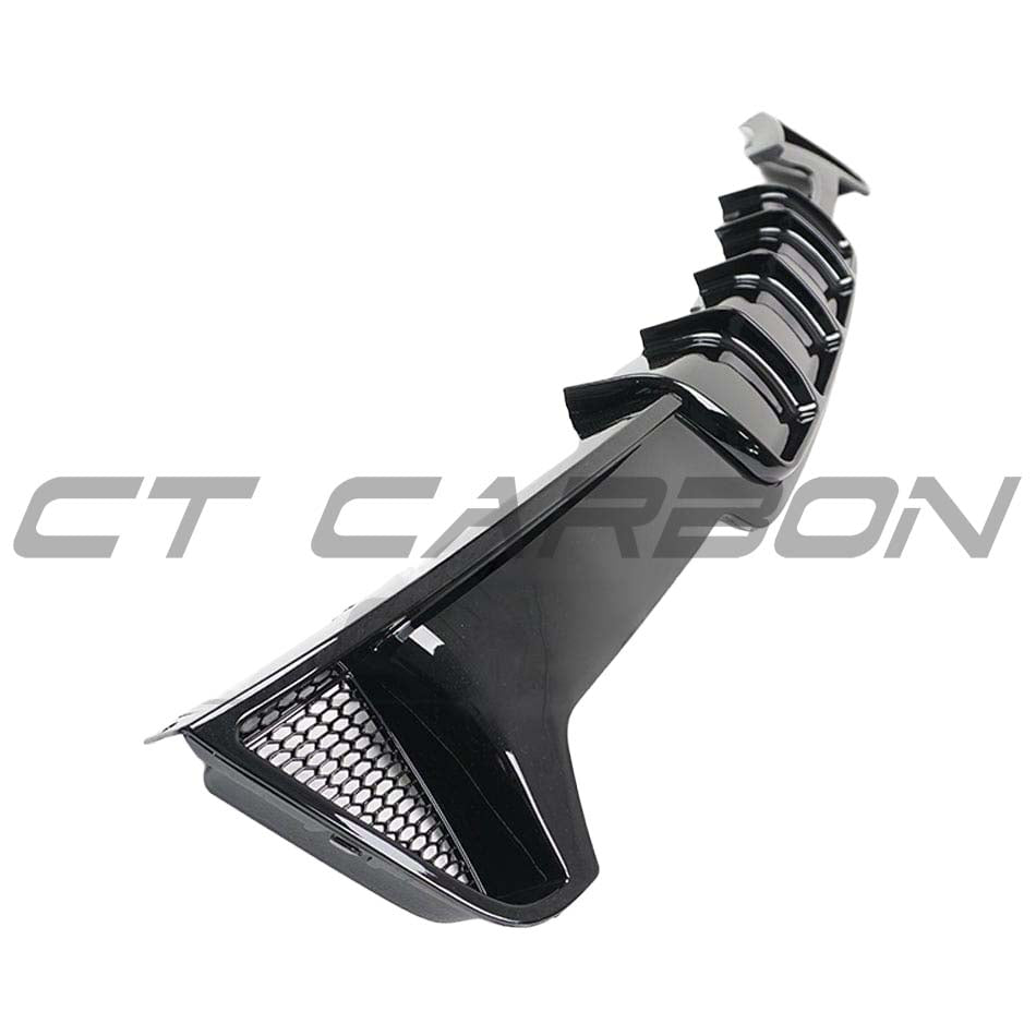BMW 4 Series F32/F33/F36 GLOSS BLACK TWIN LEFT EXIT EXHAUST DIFFUSER - V2