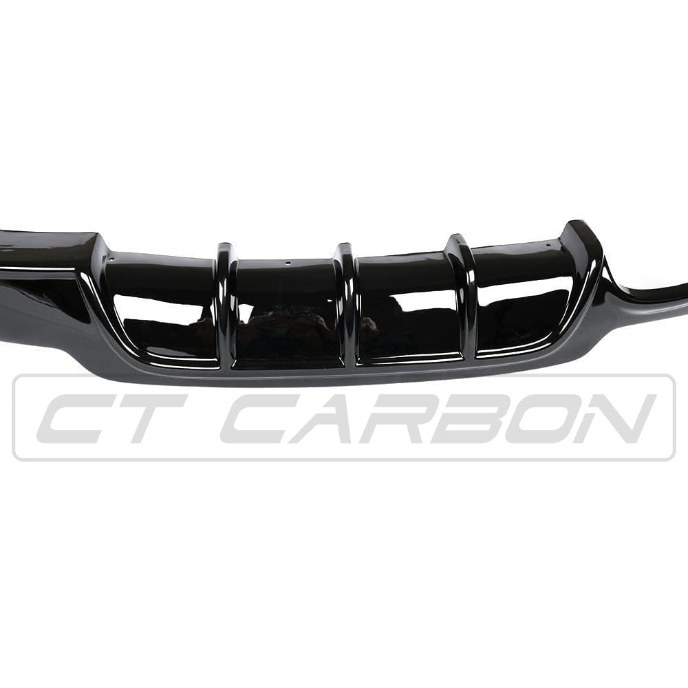 BMW 4 Series F32/F33/F36 GLOSS BLACK TWIN LEFT EXIT EXHAUST DIFFUSER - V2
