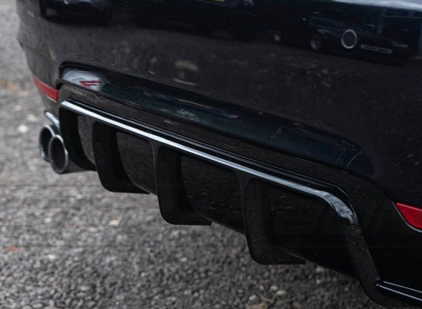 BMW 4 Series F32/F33/F36 GLOSS BLACK TWIN LEFT EXIT EXHAUST DIFFUSER - V2
