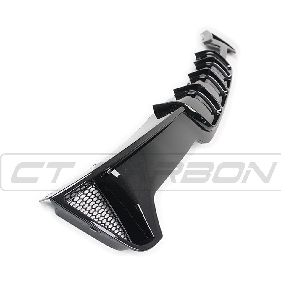 BMW 4 Series F32/F33/F36 GLOSS BLACK TWIN LEFT EXIT EXHAUST DIFFUSER - V2