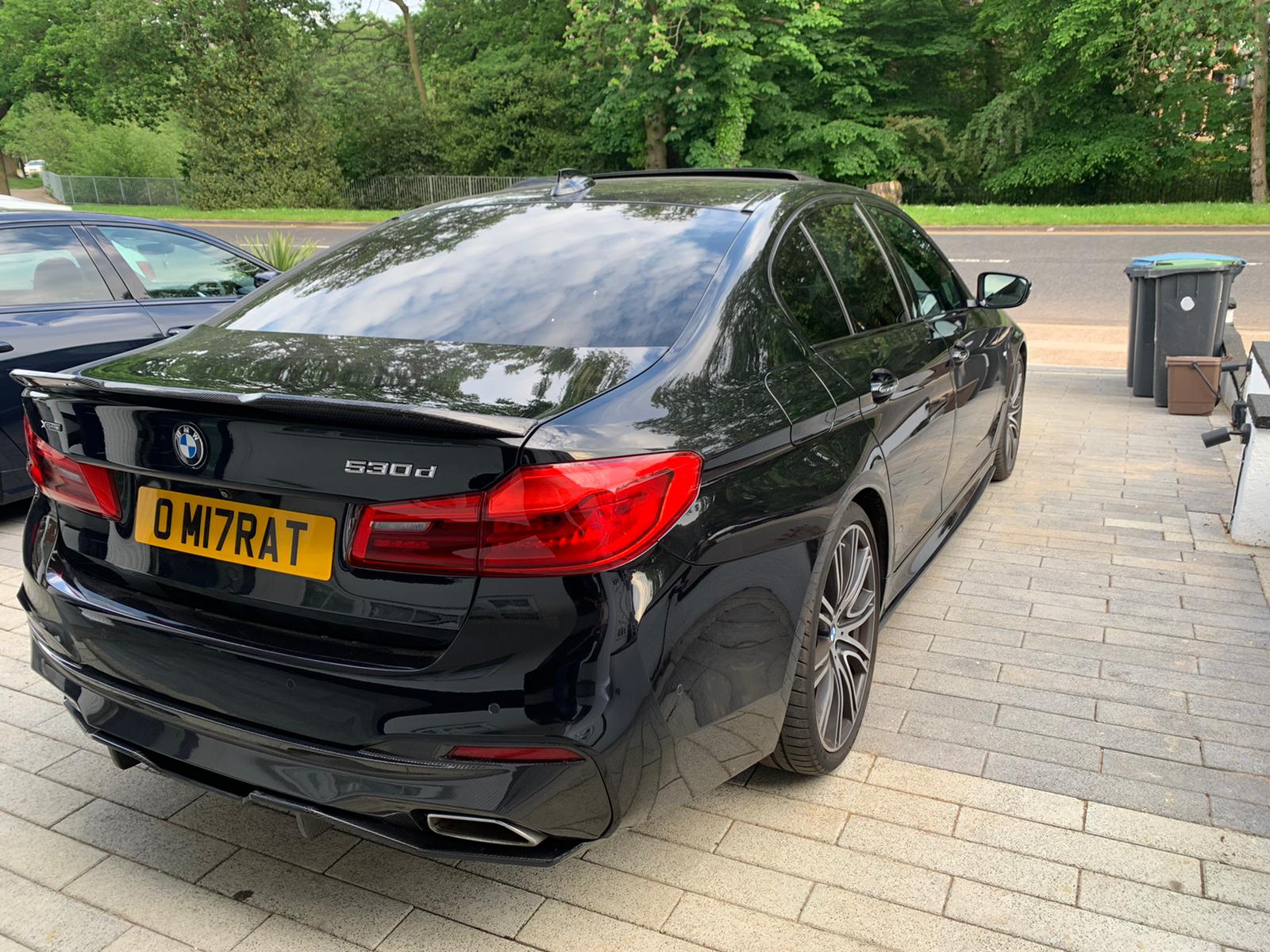BMW G30/G31 5 SERIES 2020-2024 LCI GLOSS BLACK DIFFUSER - MP STYLE