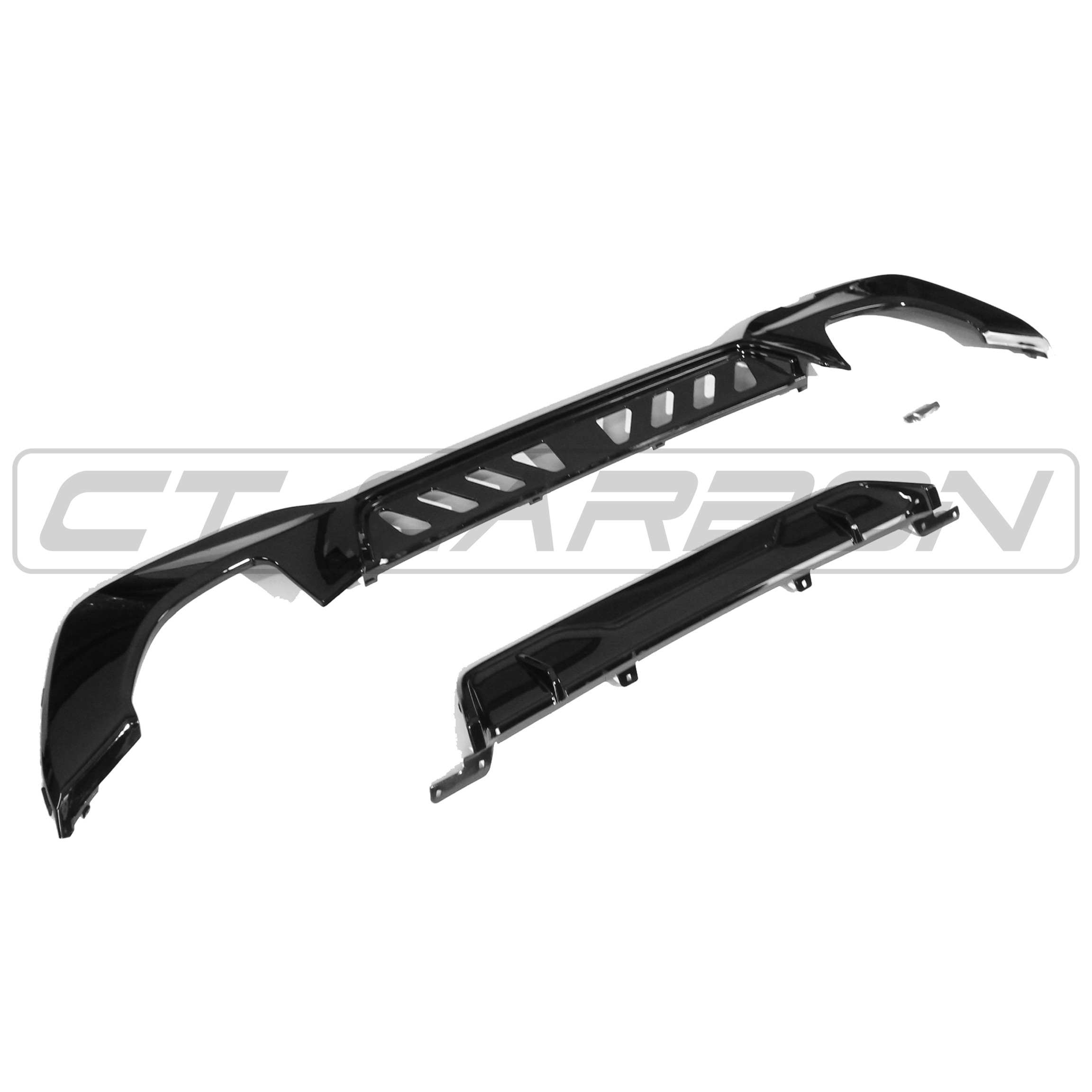 BMW G20/G21 3 SERIES GLOSS BLACK DIFFUSER - MP STYLE (QUAD TIPS)