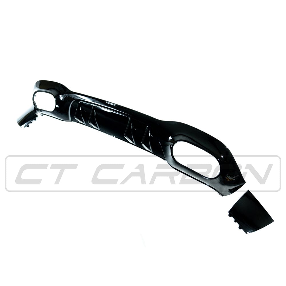 MERCEDES A-CLASS W177 2018-CURRENT GLOSS BLACK QUAD TIP DIFFUSER