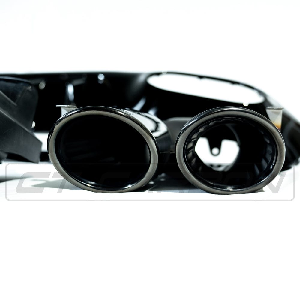 MERCEDES A-CLASS W177 2018-CURRENT GLOSS BLACK QUAD TIP DIFFUSER