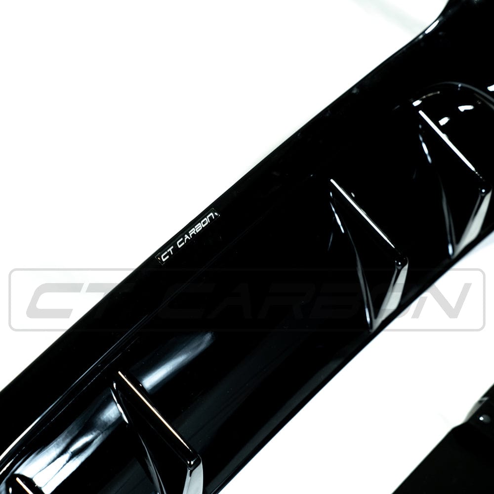 MERCEDES A-CLASS W177 2018-CURRENT GLOSS BLACK QUAD TIP DIFFUSER