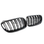 BMW E92 & E93 3 SERIES LCI DOUBLE SLAT BLACK GRILLES