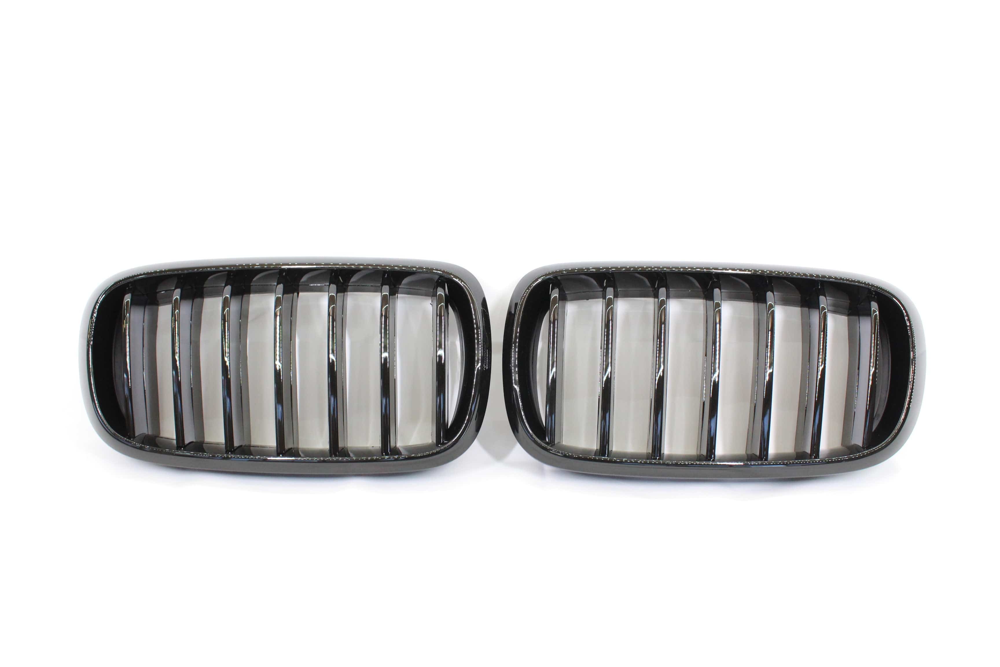 BMW F15 & F16 X5 & X6 SINGLE SLAT BLACK GRILLES- BLAK BY CT CARBON