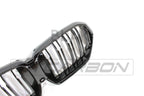 BMW G06 X6 2019-2023 DOUBLE SLAT BLACK GRILLES