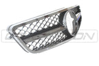MERCEDES W204 C CLASS BLACK GRILLE