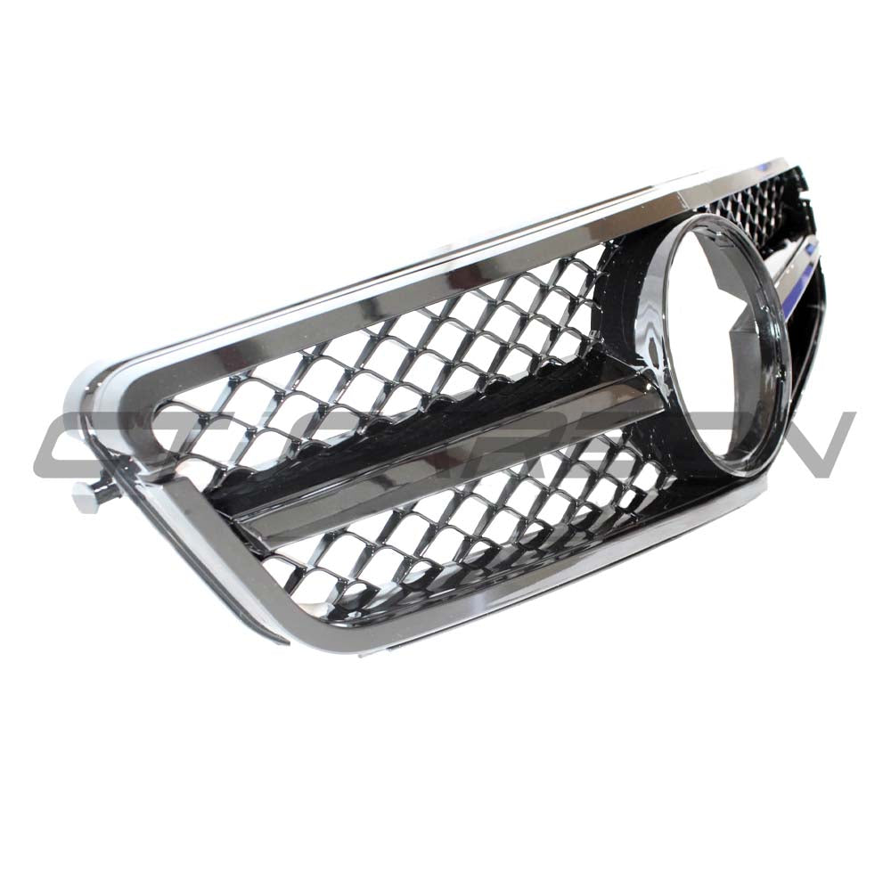 MERCEDES W204 C CLASS 2012-2015 GLOSS BLACK GRILLE