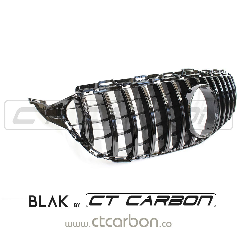 MERCEDES W205 C CLASS 2014-2018 BLACK GRILLE (WITHOUT CAMERA) - BLAK BY CT CARBON