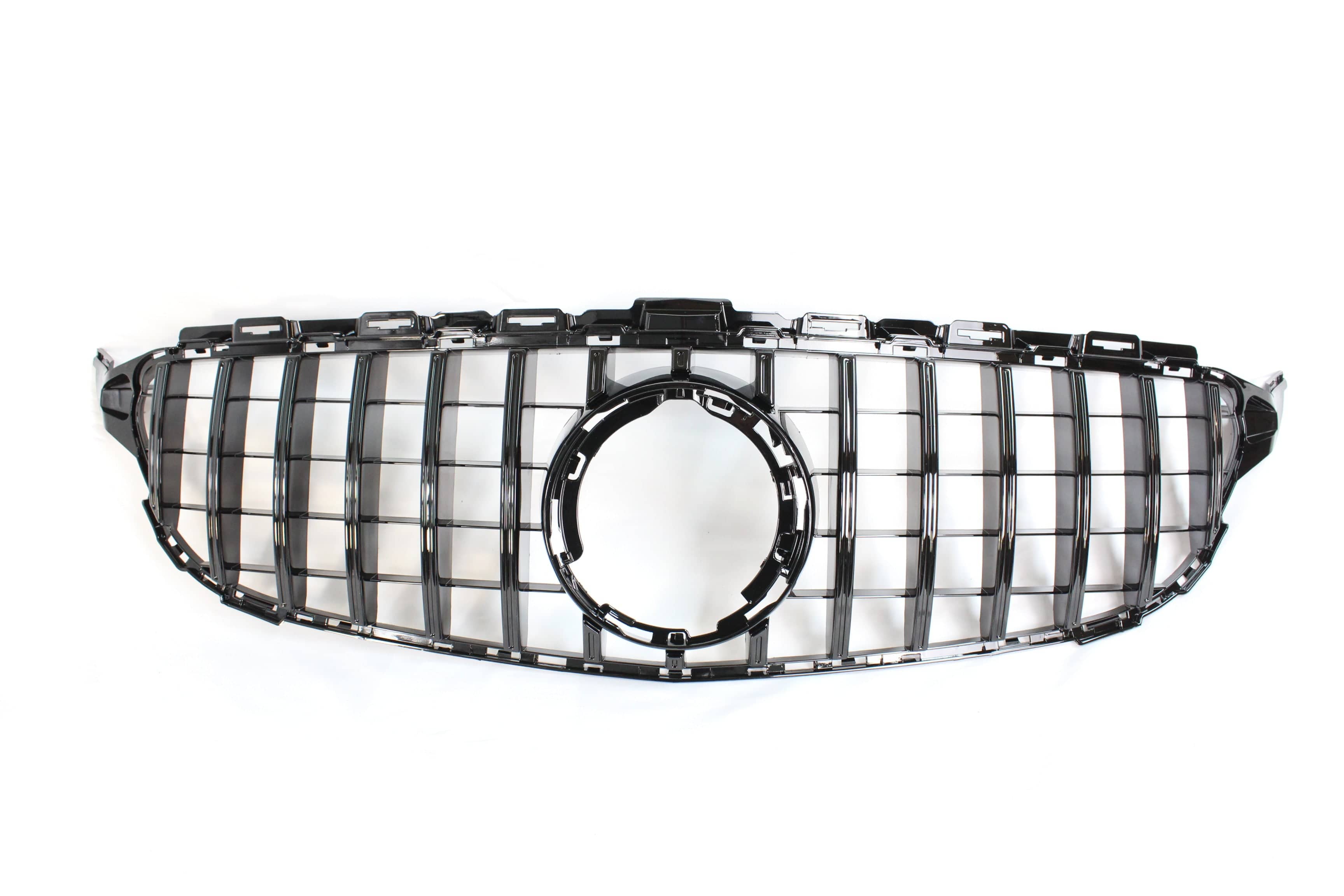 MERCEDES W205 C CLASS 2014-2018 BLACK GRILLE (WITHOUT CAMERA) - BLAK BY CT CARBON