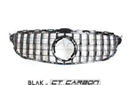 MERCEDES W205 C CLASS 2019+ BLACK GRILLE (WITH CAMERA) - BLAK BY CT CARBON
