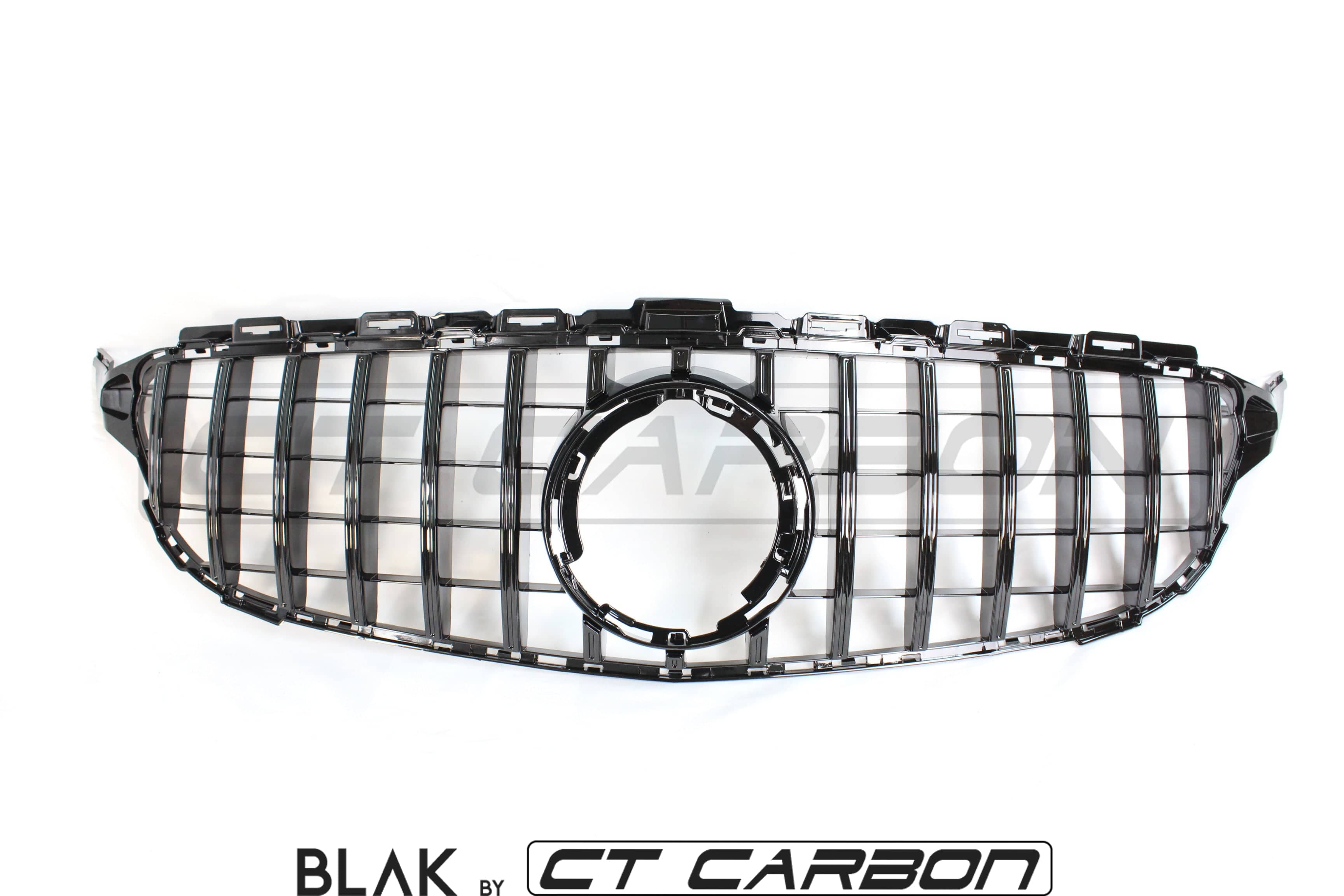 MERCEDES W205 C CLASS 2019+ BLACK GRILLE (WITH CAMERA) - BLAK BY CT CARBON