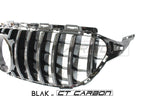 MERCEDES W205 C CLASS 2019+ BLACK GRILLE (WITH CAMERA) - BLAK BY CT CARBON