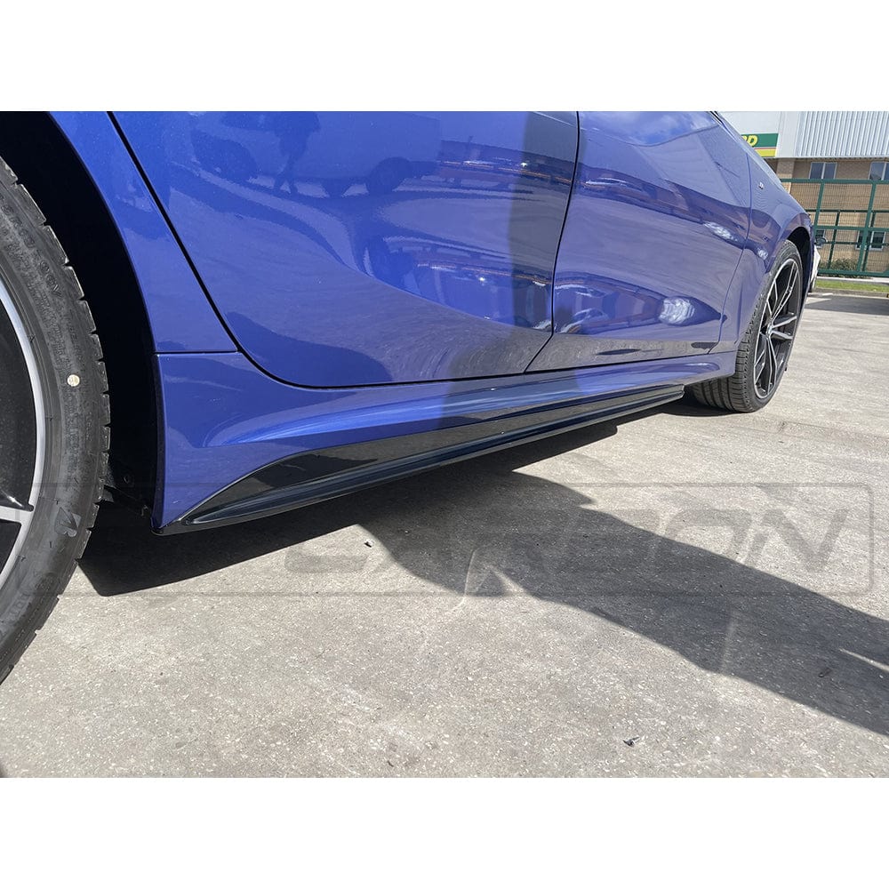 BMW 3 SERIES G20/G21 GLOSS BLACK SIDE SKIRTS - MP STYLE - BLAK BY CT CARBON