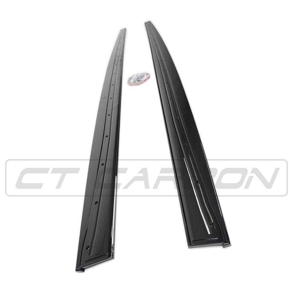 BMW 4 SERIES F32/F33/F36 GLOSS BLACK SIDE SKIRTS - MP STYLE - BLAK BY CT CARBON