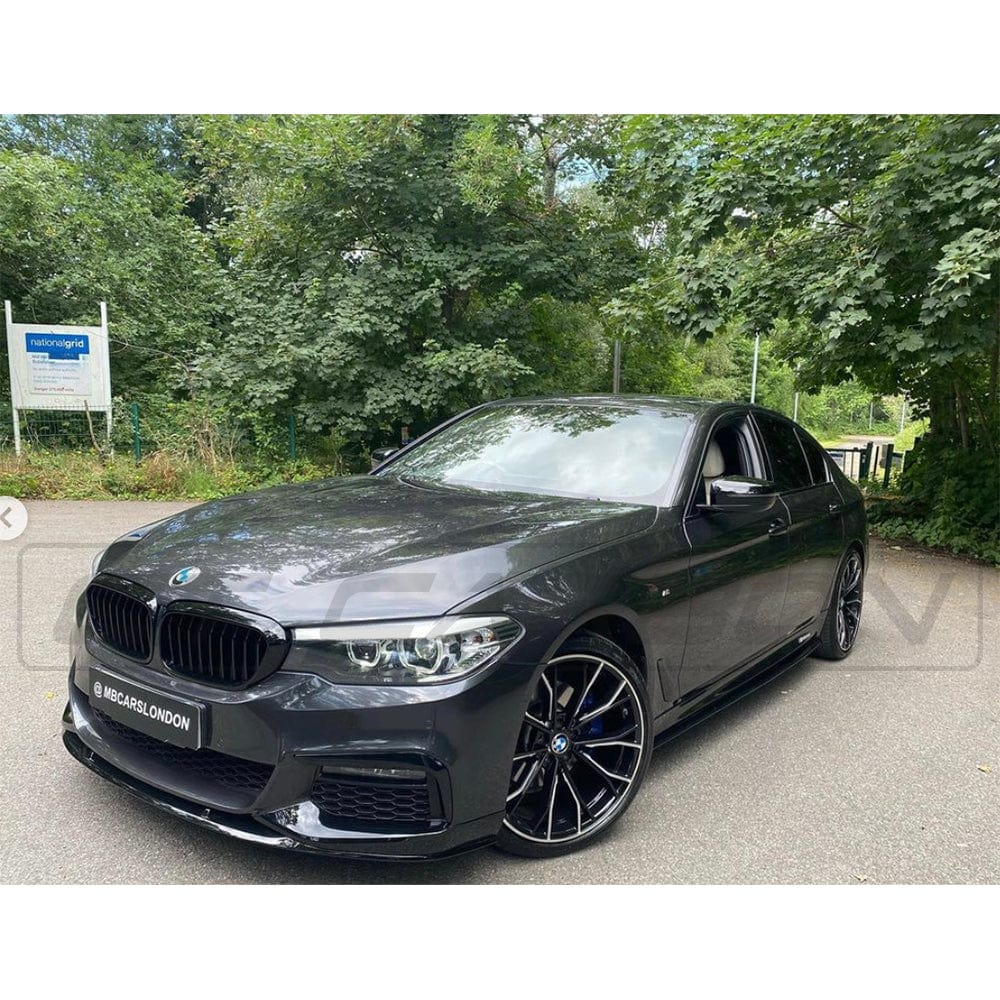 BMW 5 SERIES G30/31 GLOSS BLACK SIDE SKIRTS - MP STYLE - BLAK BY CT CARBON